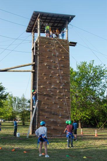 A tower for zipline.